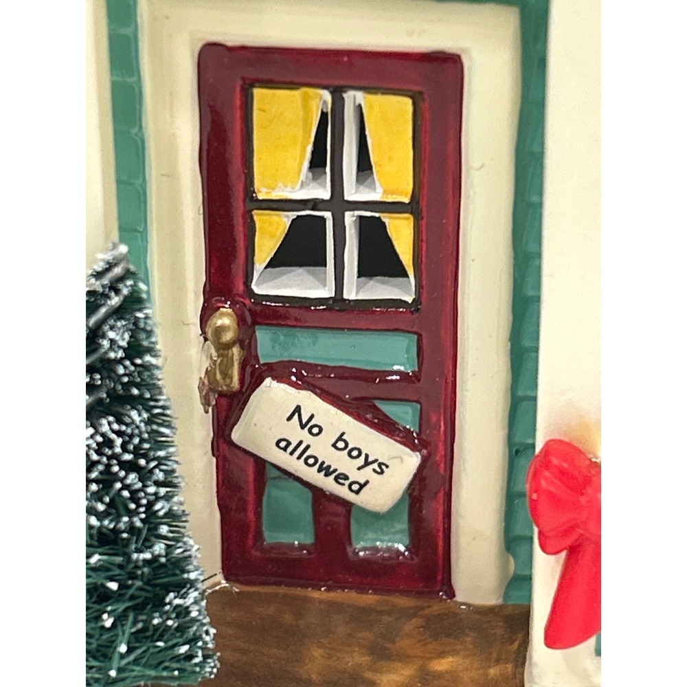 Dept 56 Snow Village Let's Play House Lighted Building 56.55173 Teal Playhouse - Picture 3 of 6